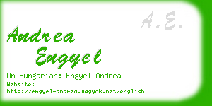 andrea engyel business card